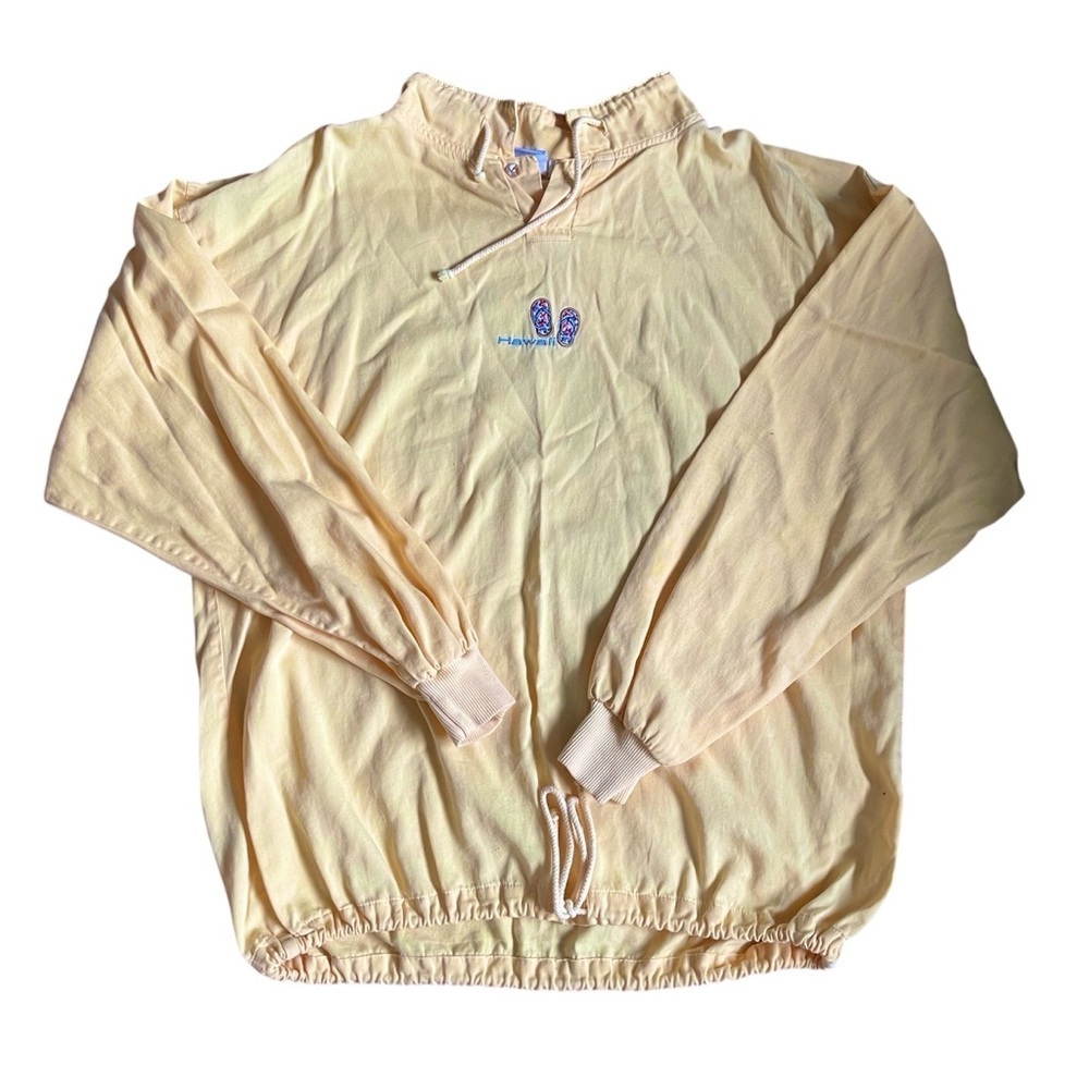 Sgt. Leisure Hawaii Vintage Yellow Pullover Lightweight Sweatshirt US L